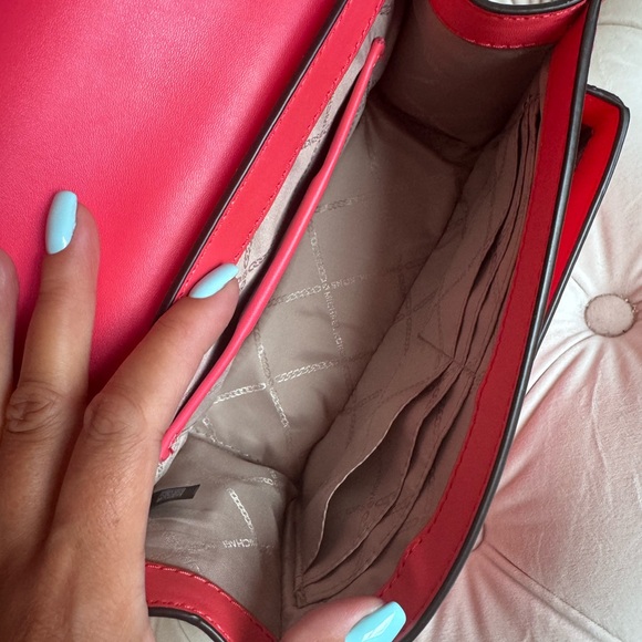 NWOT Michael kors Heather Large Leather Shoulder Bag - Picture 4 of 7